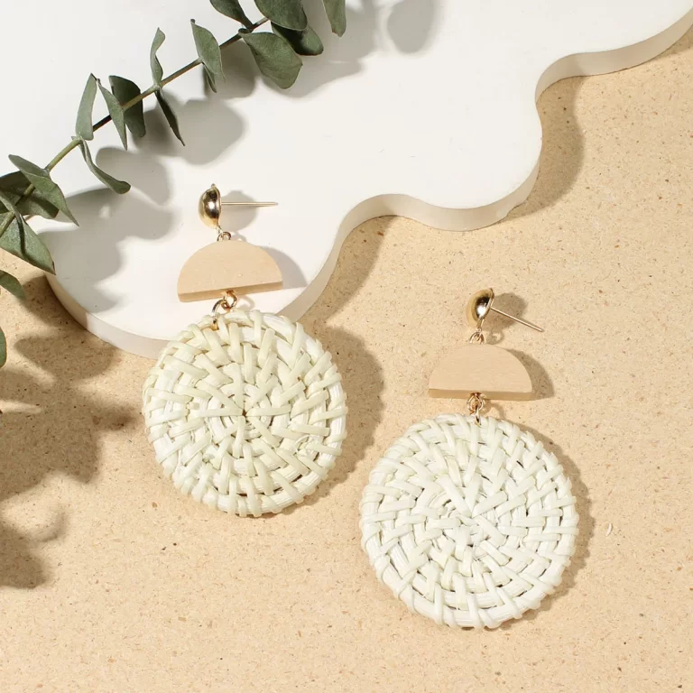 Holiday-Island-Handmade-Sunflower-Raffia-Grass-Earrings-Seaside-Personality-Exaggerated-Big-Flower-Earrings-Earrings-Wholesale-display-picture-28